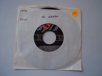 AL GREEN I'm Still IN Love With You / Old Time Lovin' 45 RPM 7" Record 1972 HI - Image 1 of 4