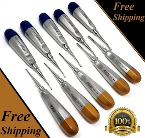 German 10 Pcs Straight Dental Surgery Extraction Luxating Elevator-1.5MM to 5MM - Picture 1 of 5