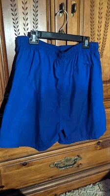 C & B Spots Mens Swim Trunks Shorts Blue Pockets By Croft Barrow L - Image 1 of 4