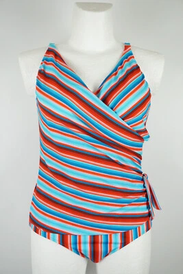 Rösch Badeanzug Größe 36 B - 38 B - 40 B - 48 C Cup Bademode Rot Blau Weiß - Bild 1 von 4