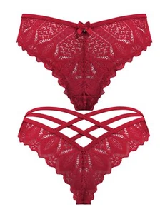 Avidlove Cute Cheeky Underwear for Women Sexy Lace Thong Lingerie Panties Bur... - Picture 1 of 5