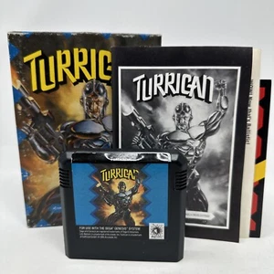 Turrican (Sega Genesis, 1991) COMPLETE CIB - TESTED & WORKING *CARDBOARD* - Picture 1 of 6