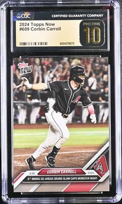 Corbin Carroll 2024 Topps Now #609 CGC 10 - Image 1 of 2