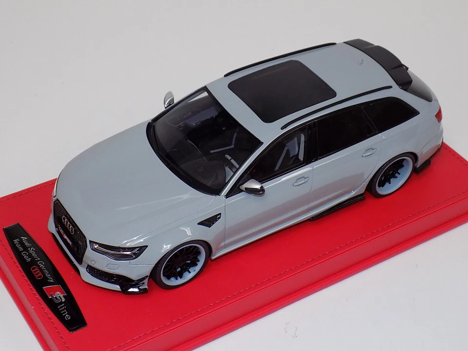 1/18 GT Spirit Audi ABT RS6-R in Grey GT158 customized Forgiato Grey Wheel AB127 Foto 1 de 4