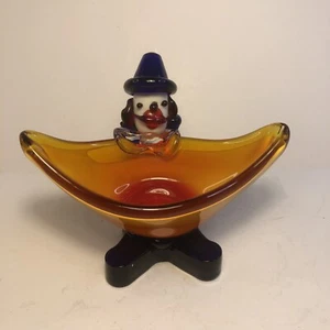 Murano Style Glass Clown Candy Dish/Ashtray, Italy - Picture 1 of 18