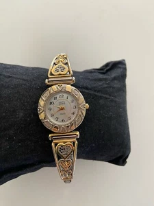 Kathy Ireland Womens Wrist Watch Abalone Heart Band (new battery) Works Great - Picture 1 of 4