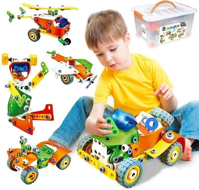 Kids STEM Building Toy Construction Engineering Toy - 164pcs - Meccano