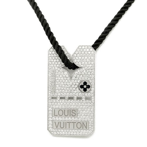 LOUIS VUITTON（LV） Ciondolo Louis Vuitton Pave Etichetta Diamante K18WG Richard Prince P0003154