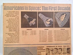 Vintage 1962-72 Americans In Space The First Decade Mercury To Apollo NASA - Bild 1 von 10