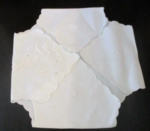 Vintage~Hot Roll~Biscuit~Hand Embroidered~Hand Made in China~Qty. 7~18" x 18" - Picture 1 of 17