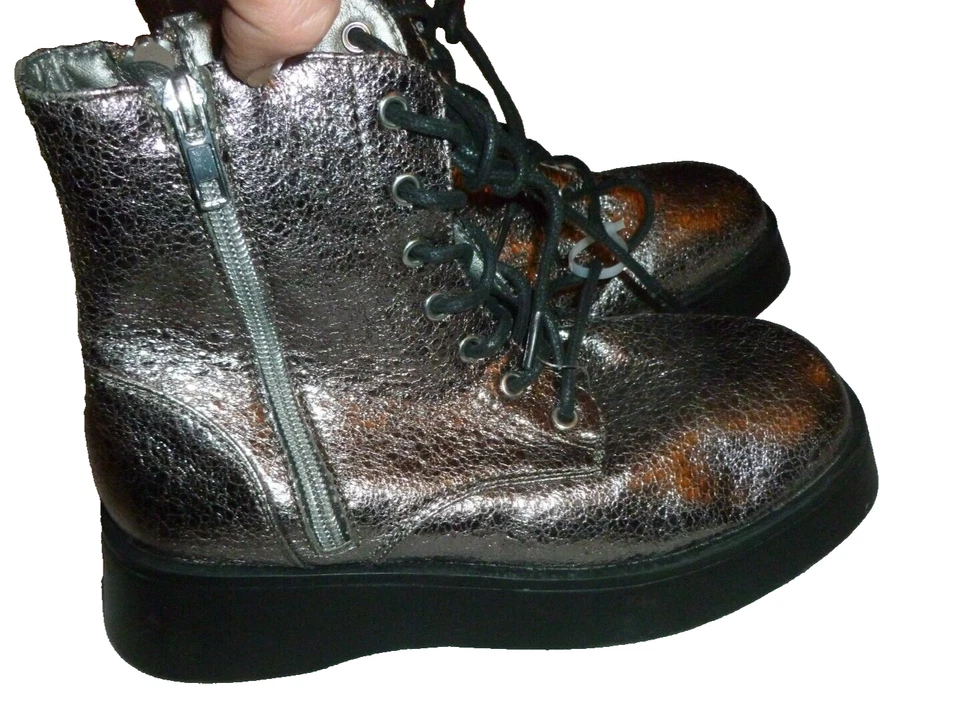 Botas para niñas Steve Madden niños Figaro (niño grande) peltre nuevas sin caja talla 5 Foto 1 de 4