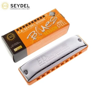 Seydel Blues Session Steel Key of Low F Diatonic Harmonica 10301LF - Picture 1 of 2