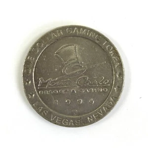 Monte Carlo Casino 1 $ One Dollar Chip Vintage Casino Coin Gaming Token 1996 - Bild 1 von 4