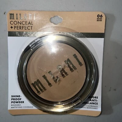 MILANI Conceal + Perfect Powder Foundation Shine Proof Makeup #06 Beige - Image 1 of 3