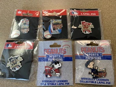 2014 MLB All Star Game Lapel Pins. Target Field Minnesota Twins Set of 6 Pins - Image 1 of 4