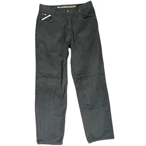 VTG Y2K Paco Sport Atmosphere Black Baggy Wide Leg Carpenter Jeans 34 x 33 - Picture 1 of 11