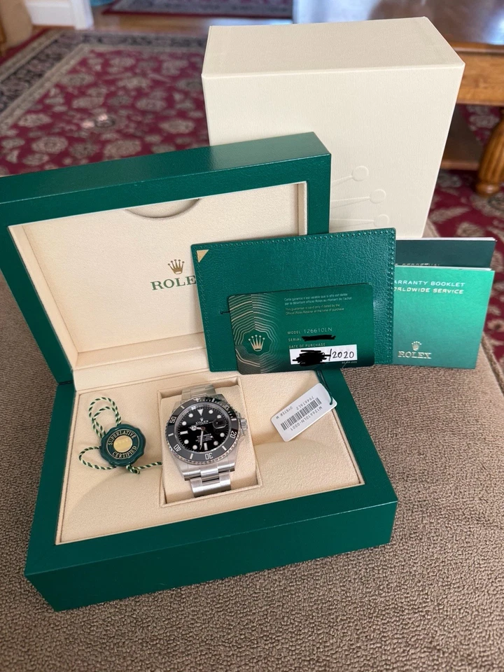 Часы Rolex 2020 UNWORN Submariner дата 41 мм 126610LN черный циферблат керамика нержавеющая сталь - Изображение 1 из 4