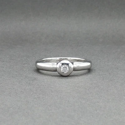 Estate 14K White Gold 0.08ct I/I1 Diamond Ring - Image 1 of 4