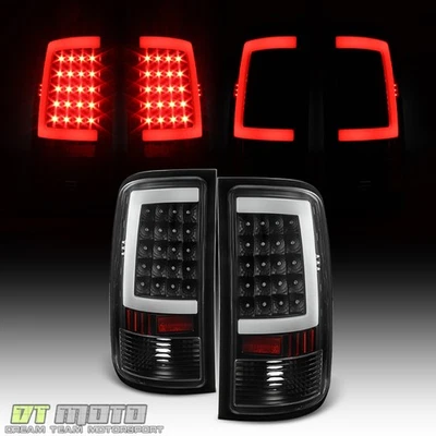 Luces traseras de tubo LED 2007-2013 GMC Sierra 1500 2500HD 3500HD negras lámparas de freno Foto 1 de 4