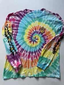 BRIXTON BASIC LONGSLEEVE bunt Rainbow Regenbogen Spirale M Topzustand - Bild 1 von 6