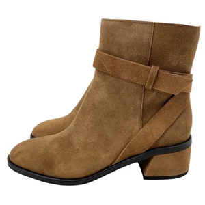 Dolce Vita Neu ohne Karton Lorrie Wildleder Stiefelette braun Größe 7 Gürtel Western - Bild 1 von 8