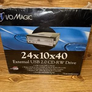 I/O MAGIC 24x10x40 External USB 2.0 CD-RW Drive Hi Speed USB SEALED NEW - Picture 1 of 5