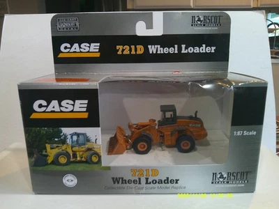 Cargadora de ruedas Norscot CASE 721D escala 1:87 amarillo oscuro en muy buen estado + caja Foto 1 de 4
