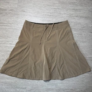 Athleta A Line Skirt Beige Women's 14 Drawstring Tennis Pickleball Athleisure - Picture 1 of 7
