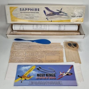 West Wings Saphir Balsaholz Flugmodellflugzeug Bausatz 32,5" (825mm) Dauer - Bild 1 von 11