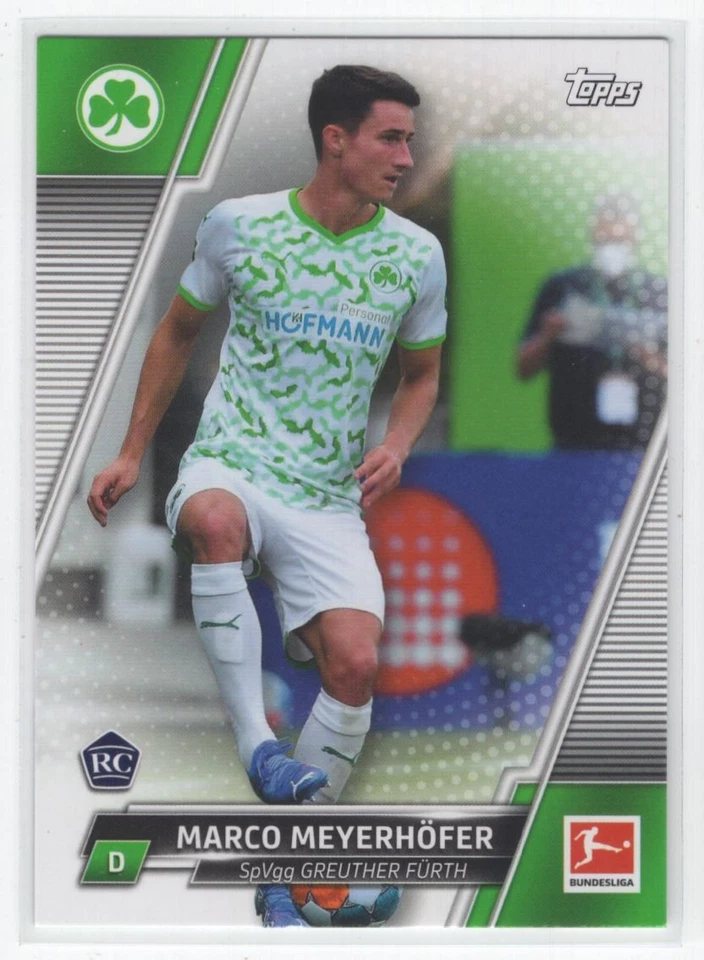 #85 2021 Topps Bundesliga Base ; Marco Meyerhöfer Rookie SpVgg Greuther Furth - Image 1 of 2