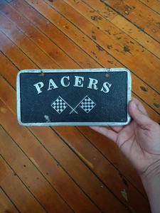 Vintage Cast Aluminum PACERS  Rare Car Club Plaque Collectable 9" Indiana - Picture 1 of 4