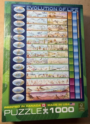Eurographics Puzzle Evolution Of Life 1000 Pieces New - Image 1 of 4