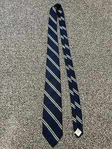 Brooks Brothers Repp Tie Men’s Silk 60’s Blue Dress wear Formal - Picture 1 of 5