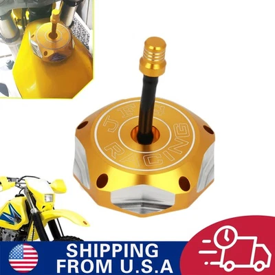 CNC Gas Fuel Tank Cap For DRZ50/70 2008-2013 DRZ125 2003–2011 DRZ400 2000–2004 Foto 1 de 4