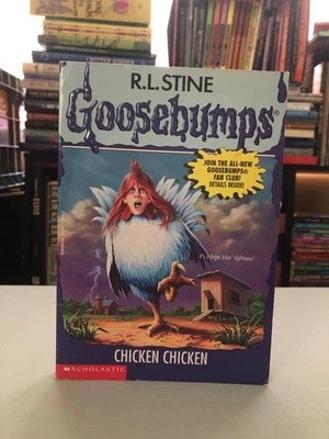 R.L. Stine Goosebumps #53 Chicken Chicken Holographic Sticker True 1st 1997 - Image 1 of 4