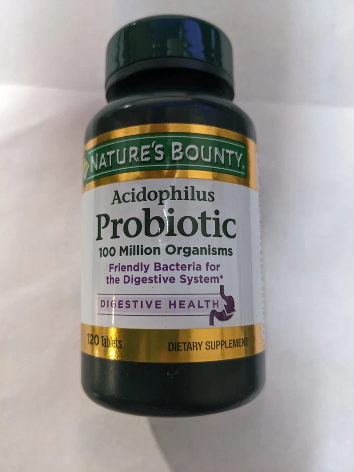 PACK de 3 suplementos probióticos Nature's Bounty Acidophilus salud digestiva 120 ct Foto 1 de 1