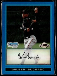2009 Bowman Chrome Prospects Blue Refractors Wilber Bucardo 110/150 San