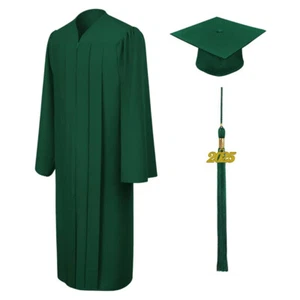 Matte Hunter High School/Bachelor Graduation Cap and Gown - Picture 1 of 5