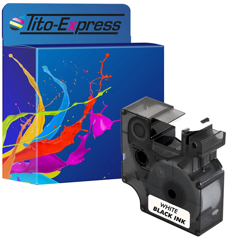 Schriftbänder für Dymo LabelManager 100 120P 150 160 200 210D 220P 260P 280 - Bild 1 von 1