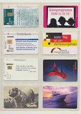 8 verschiedene deutsche Telefonkarten wie abgebildet !!  - gebraucht -  ( 81 )