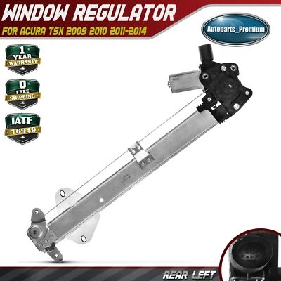 Регулятор стеклоподъемника с 6-контактным двигателем для заднего левого водителя Acura TSX 2009-2014 - Изображение 1 из 4