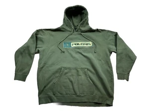 Polaris Mens Green Hoodie Warm Winter Drawcord Kangeroo Pocket Cuffed 3XL XXXL - Picture 1 of 7