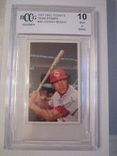 1971 JOHNNY BENCH #49 DELL BASEBALL CARD BCCG GRADED 10  - BBA-9