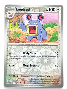 Loudred 149/182 Reverse Holo Common Paradox Rift Pokemon Pack Fresh Near Mint NM - Picture 1 of 14