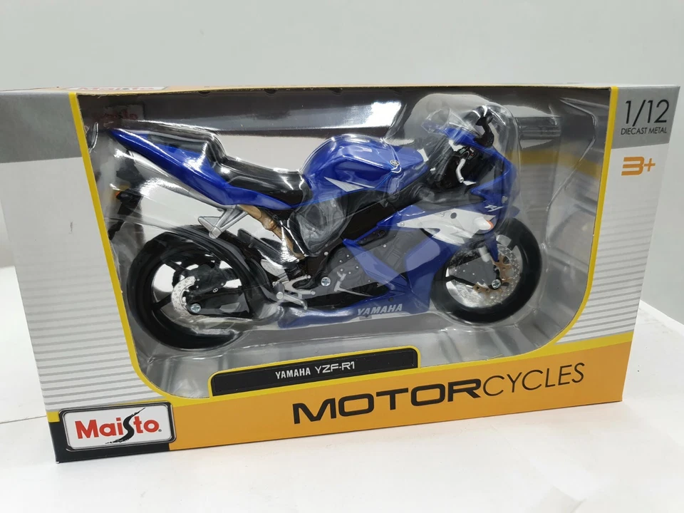 Yamaha YZF-R1 Blue Motorbike 1:12 Model MAISTO - Photo 1/1