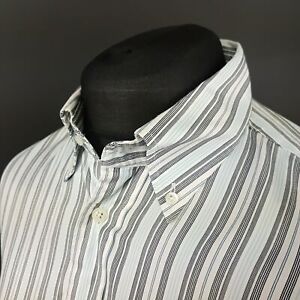McGregor Striped Shirt LARGE Long Sleeve Regular Fit Cotton Mens Designer