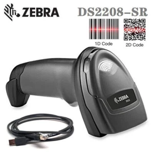 Escáner de código de barras portátil Zebra DS2208-SR00007ZZWW con cable 1D/2D con cable USB - Imagen 1 de 6