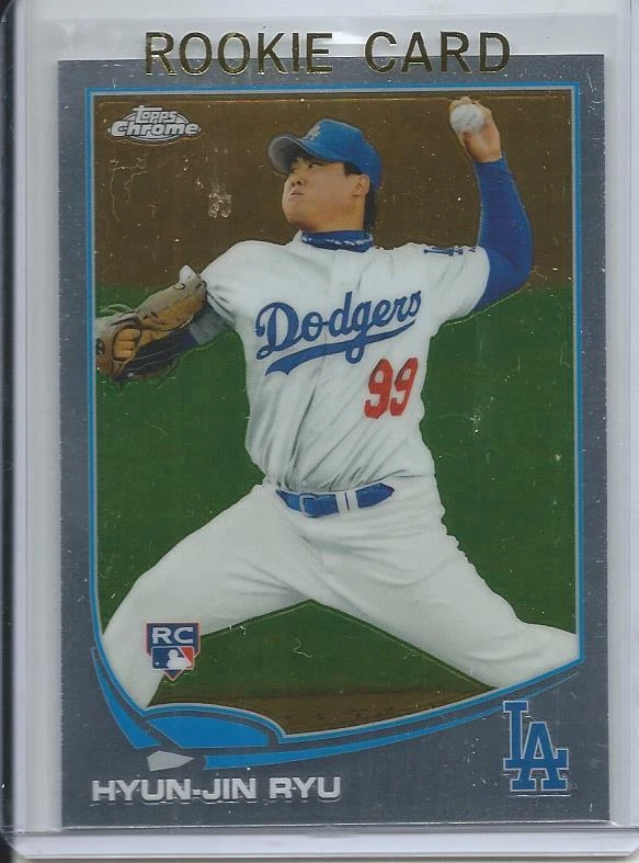 2013 Topps Chrome Hyun-Jin Ryu Rookie Card RC #25 Blue Jays Mint - Image 1 of 1