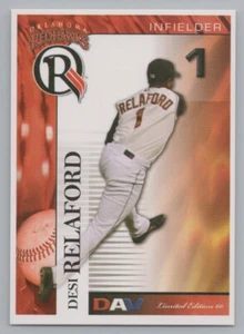Desi Relaford 2007 DAV Oklahoma RedHawks Rangers Minor League Baseball Card - Picture 1 of 2