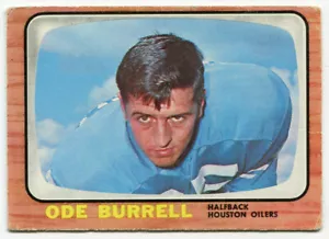 1966 Topps #51 Ode Burrell Houston Oilers - Picture 1 of 2